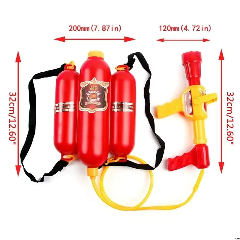 Myjck Fireman Role Play Water Gun Extinguisher Toy Set