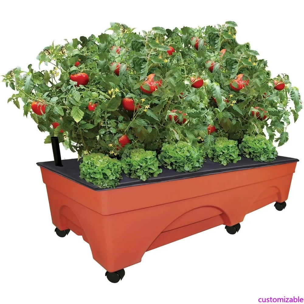 XMSJ Self Watering Picker Raised Garden Bed With Casters