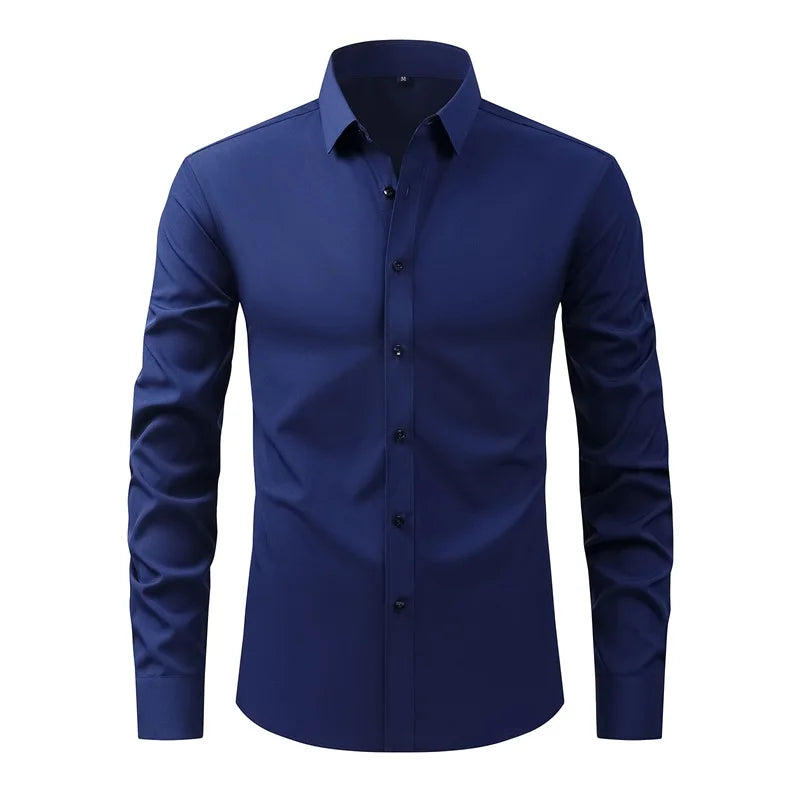 Guangdong Men Classic Button Down Shirt With Long Sleeves
