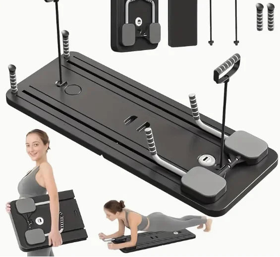 Pilates Board Reformer Set 5 In 1 Foldable Sliding Board