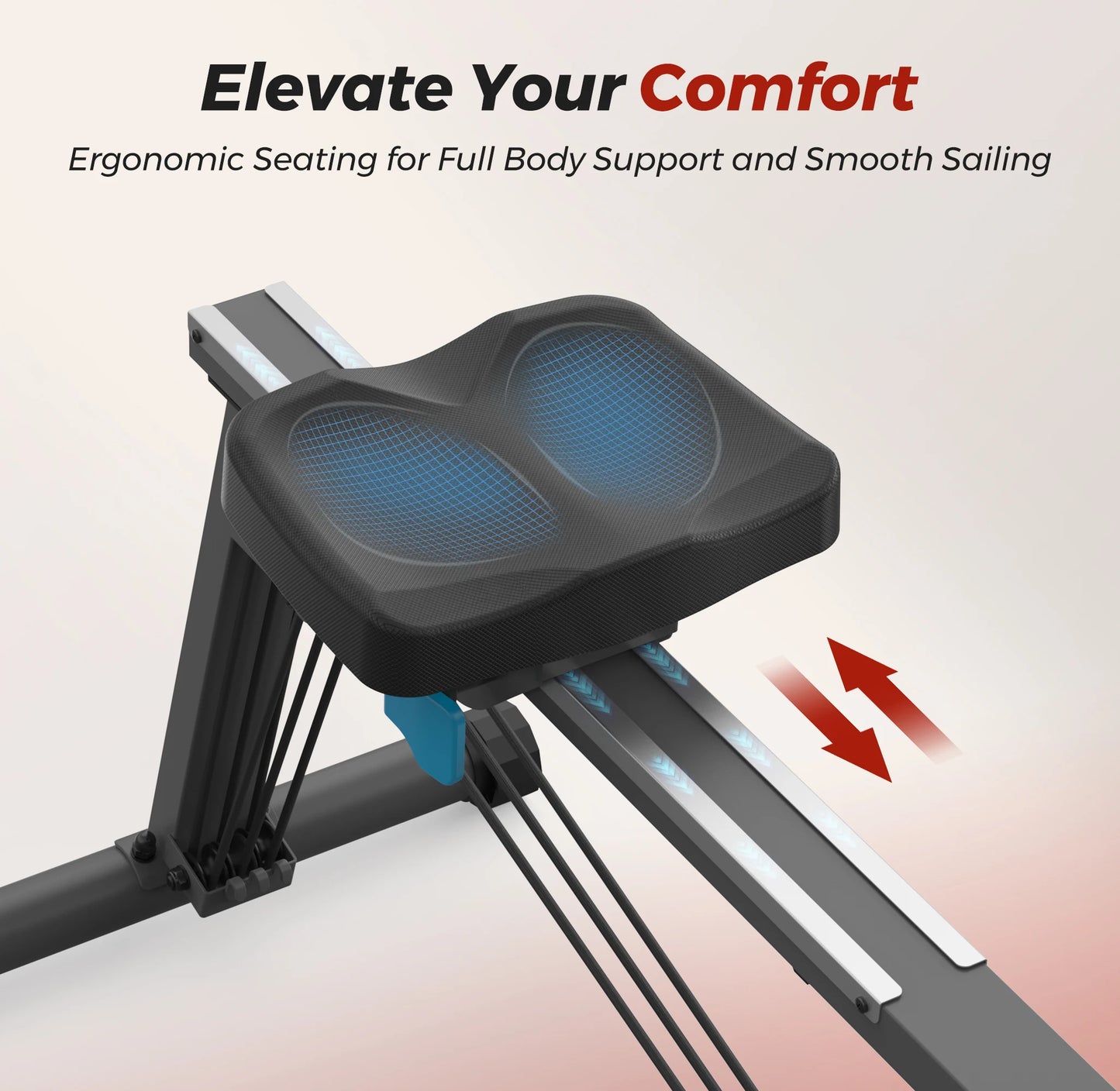 UTRYUP Sculls Rowing Machine Ergonomic Quiet Home Gym