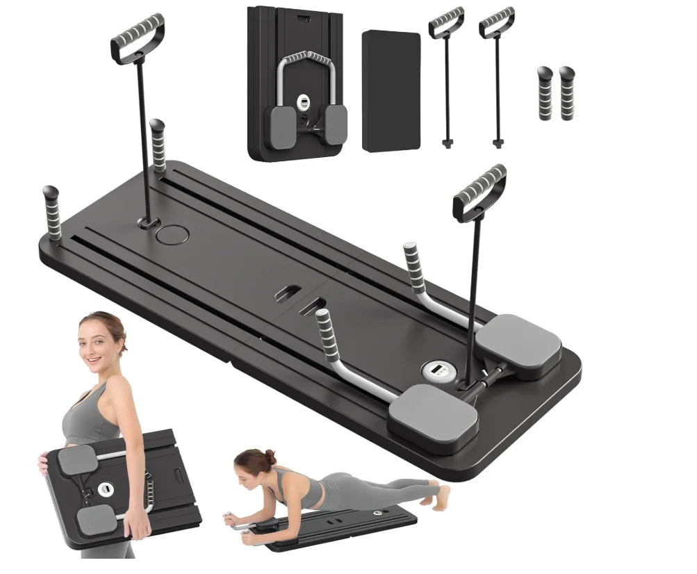 Pilates Board Reformer Set 5 In 1 Foldable Sliding Board