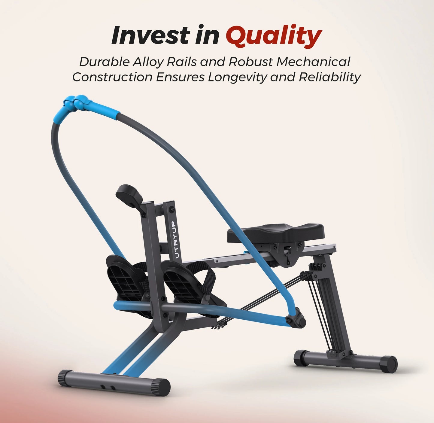 UTRYUP Sculls Rowing Machine Ergonomic Quiet Home Gym