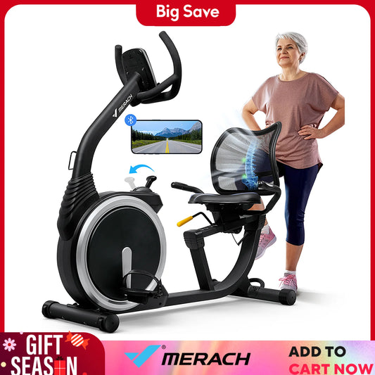 Merach Recumbent Exercise Bike for Home and Commercial