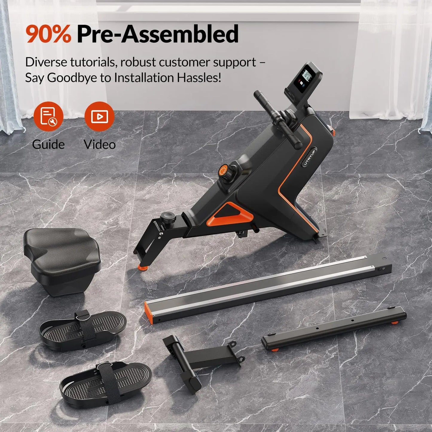 UTRYUP Magnetic Rowing Machine R05 Rower Quiet Resistance