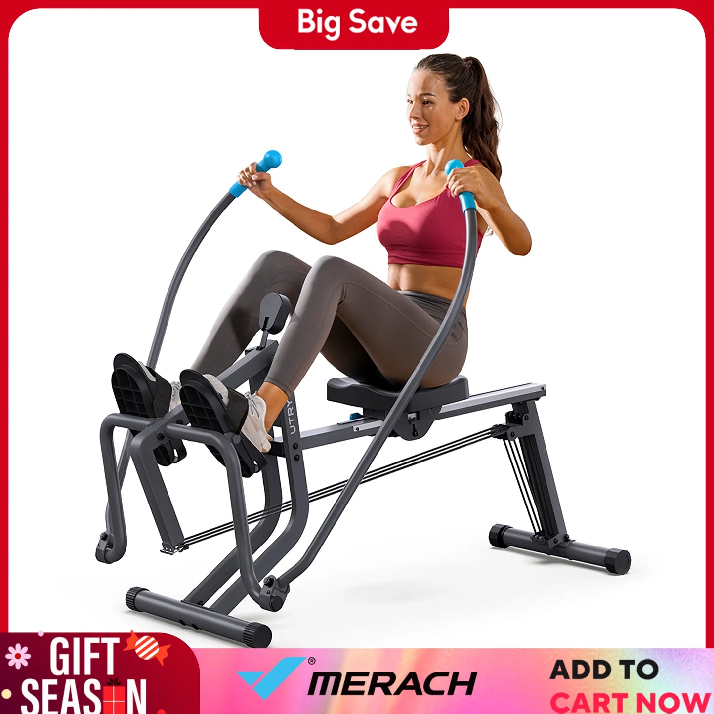 UTRYUP Sculls Rowing Machine Ergonomic Quiet Home Gym