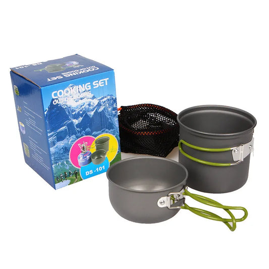 Can Hold Portable Camping Cookware Set for 1-2 Persons