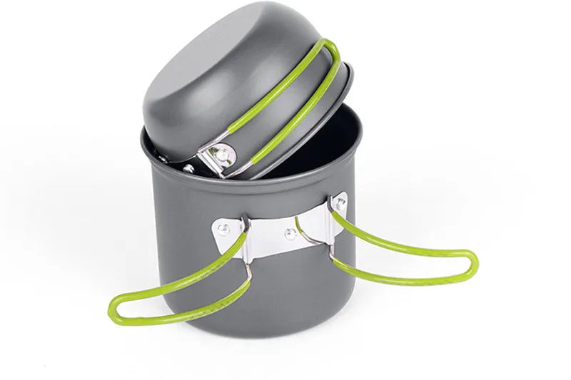 Can Hold Portable Camping Cookware Set for 1-2 Persons