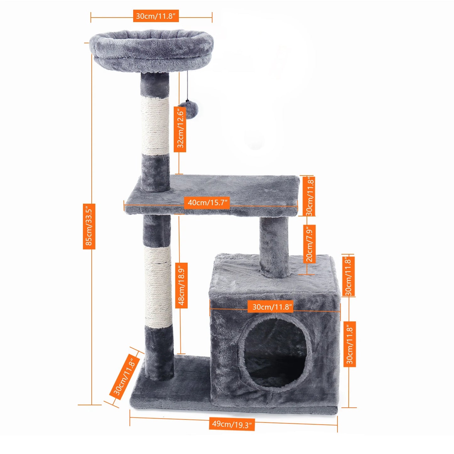 PAWZ Road Multi Level Cat Tree Tower Scratching Post