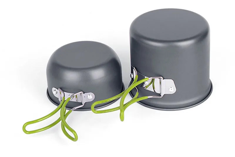 Can Hold Portable Camping Cookware Set for 1-2 Persons