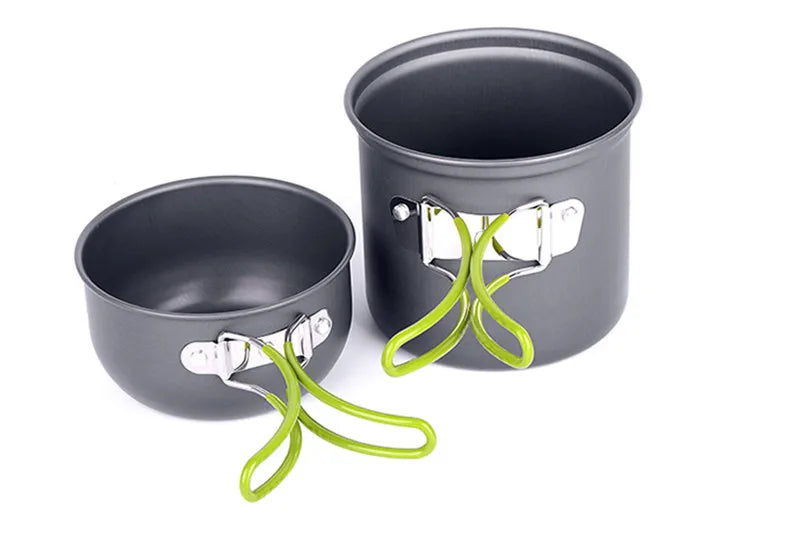 Can Hold Portable Camping Cookware Set for 1-2 Persons