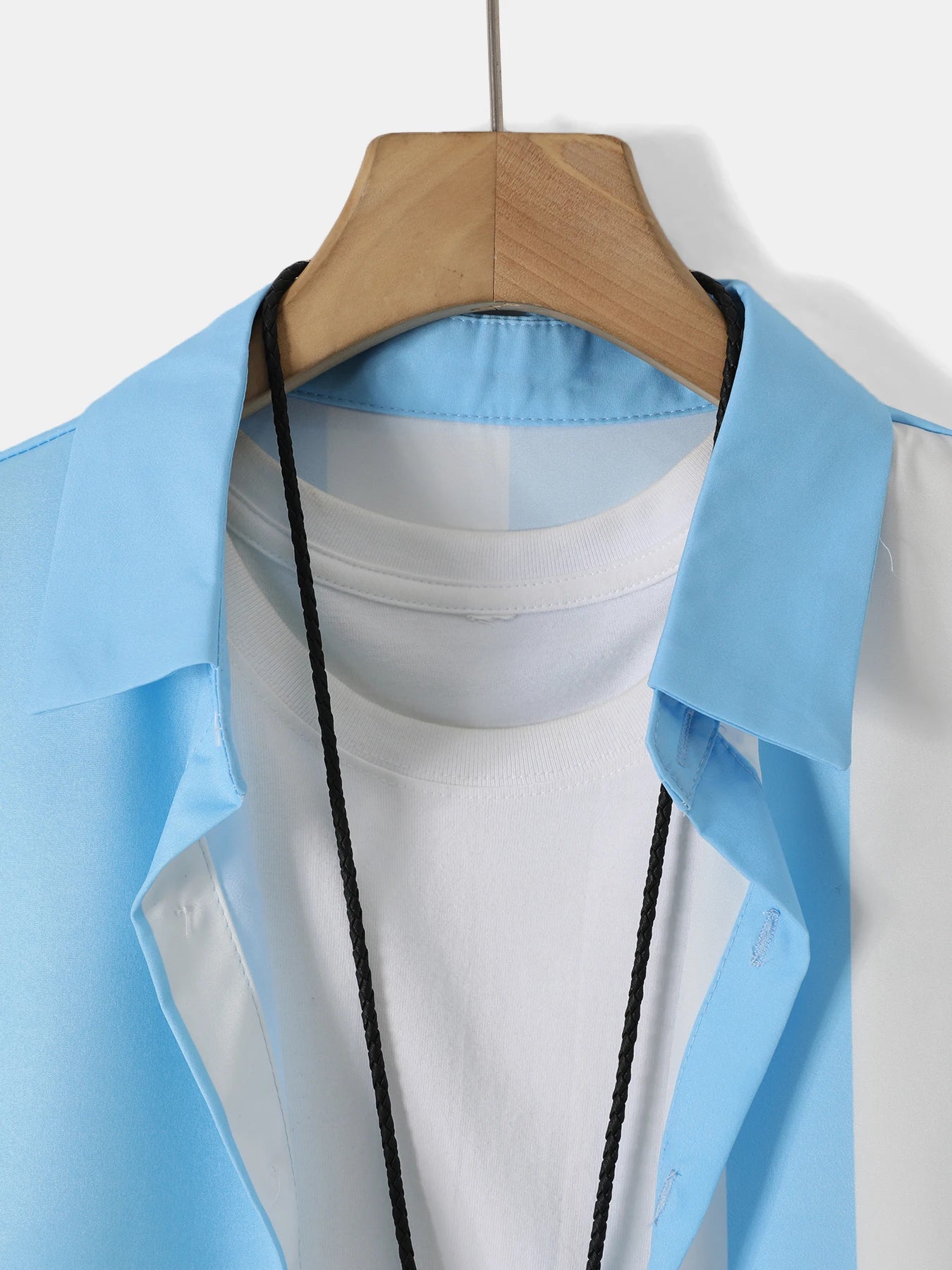 Guangdong Mens Summer Printed Shirt Pants Set Short Sleeve