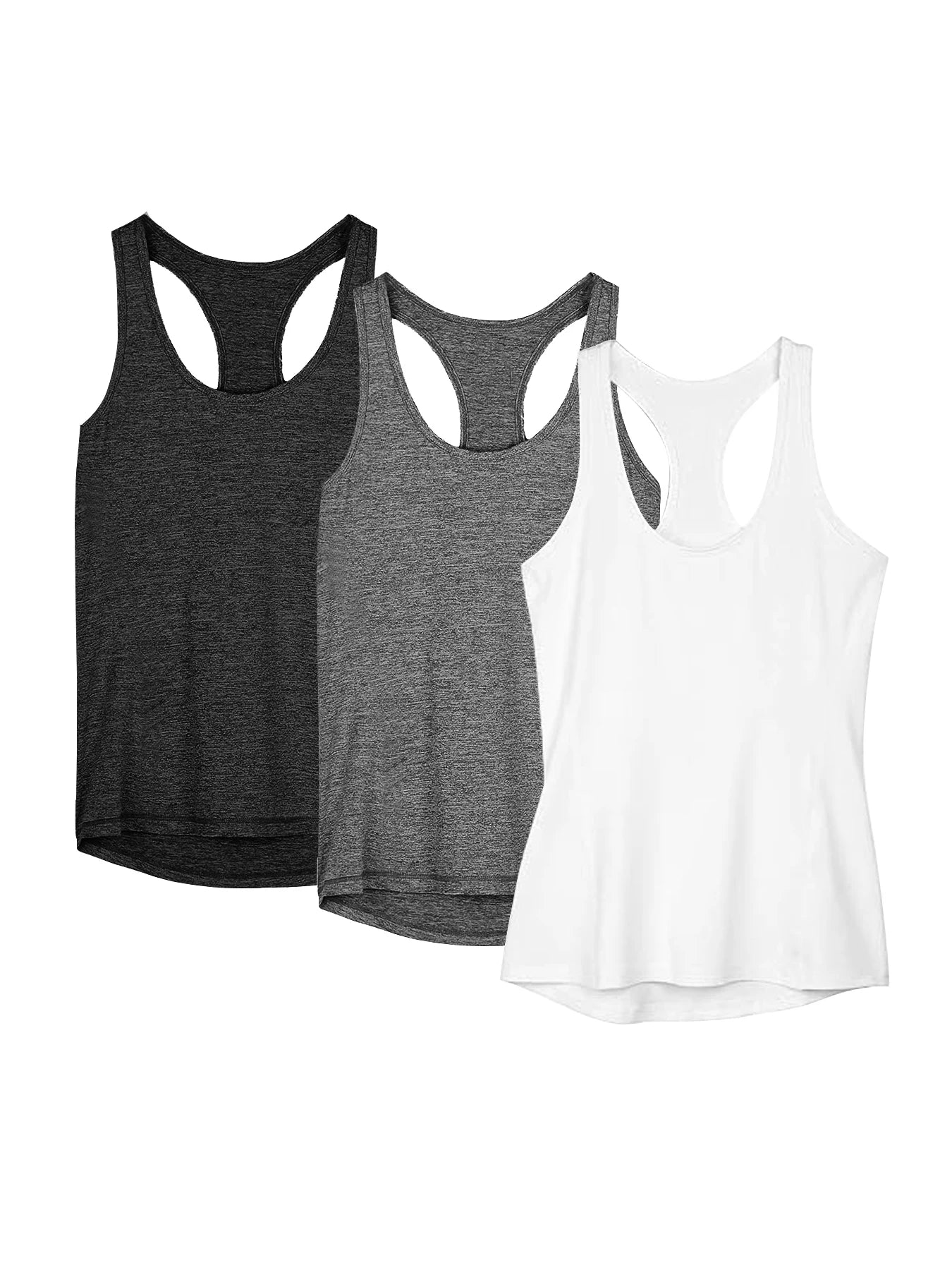 3 Pack Women Sport Tank Tops Loose Fit Quick Dry Yoga
