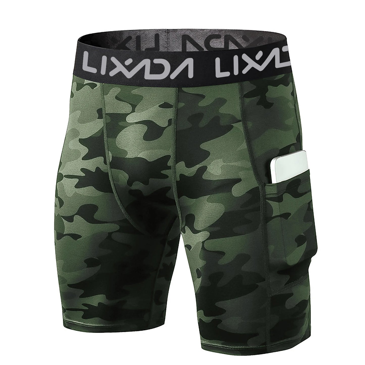 Lixada Mens Sports Shorts With Pocket Moisture Wicking