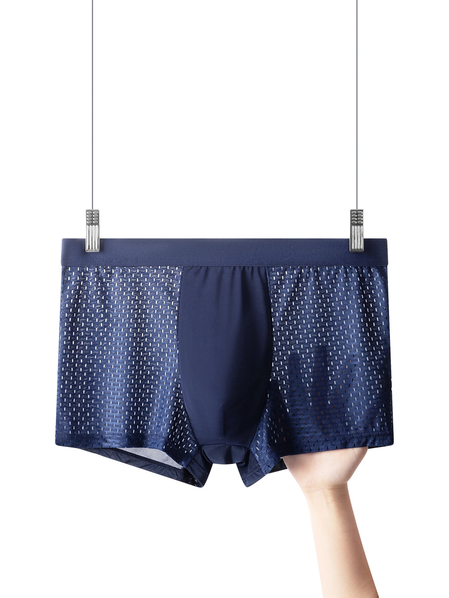 Men's Ice Silk Boxer Shorts 12 Pack Breathable Non Marking