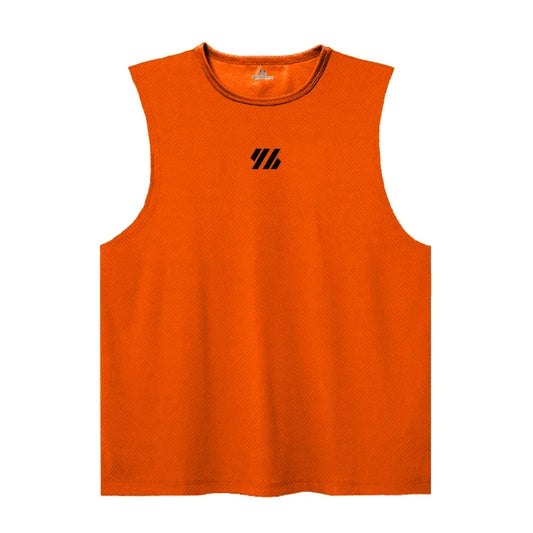 Mens Running Sleeveless Tank Tops Mesh Breathable Quick Dry
