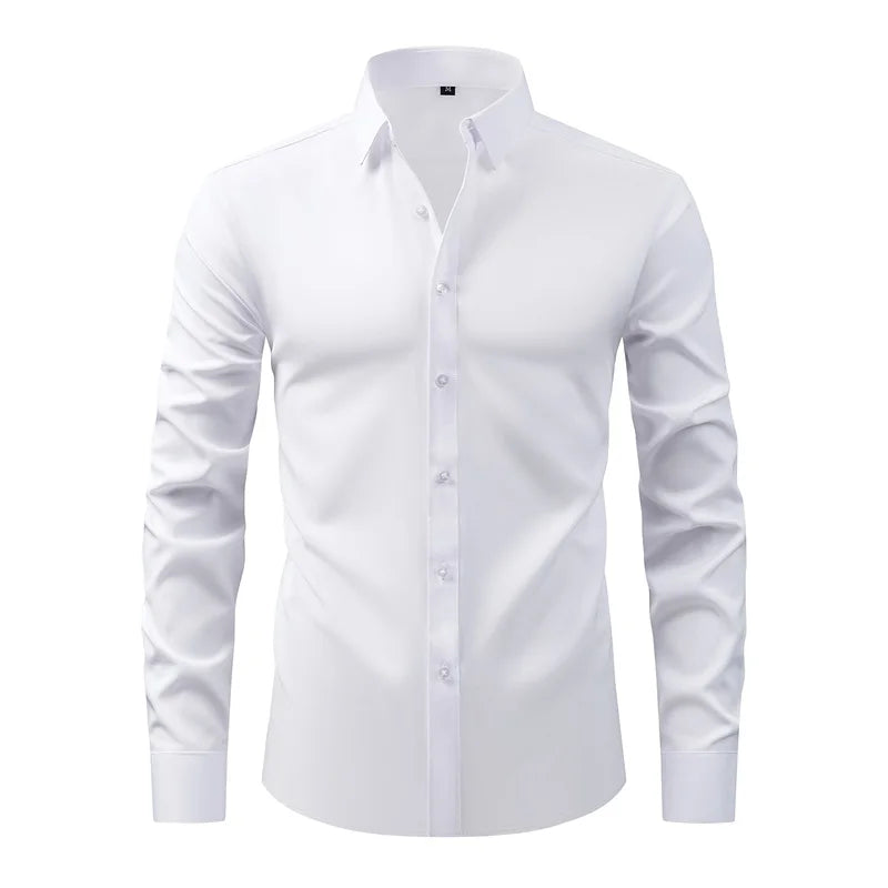 Guangdong Men Classic Button Down Shirt With Long Sleeves