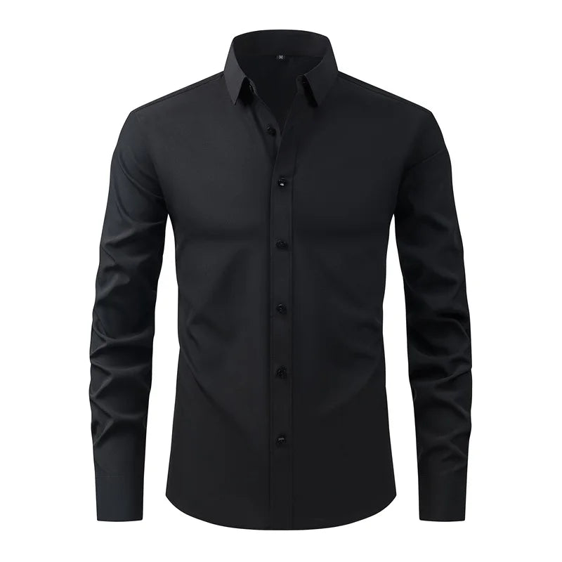 Guangdong Men Classic Button Down Shirt With Long Sleeves