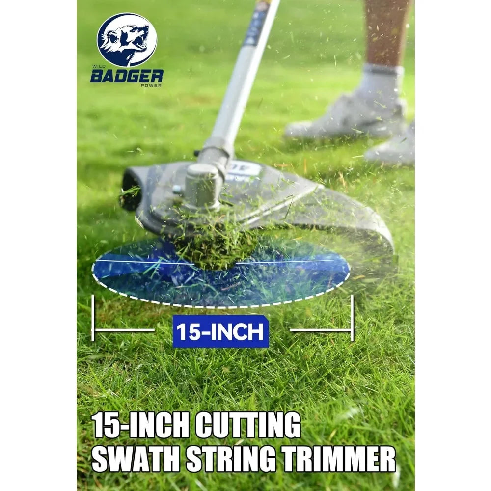 Home 40V Cordless 4in1 Weed Wacker Trimmer Pole Saw