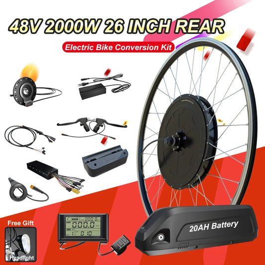 SMATEIGHT 48V 2000W Ebike Conversion Kit With Battery 20Ah
