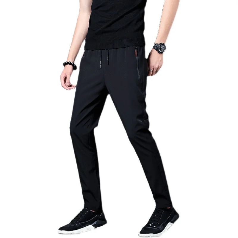 CN Mens Casual Slim Fit Jogger Pants Elastic Waist