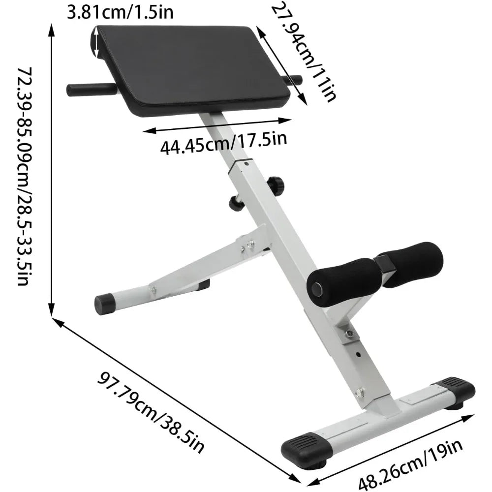 Hign Concerned Chemical Hyperextension Bench for Full Body
