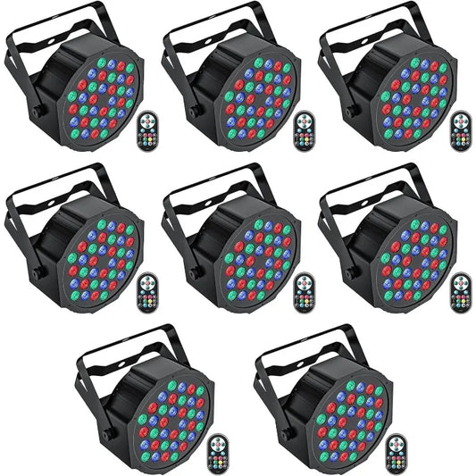 Par Lights DJ Stage RGB 36 LED With Sound Activated Remote