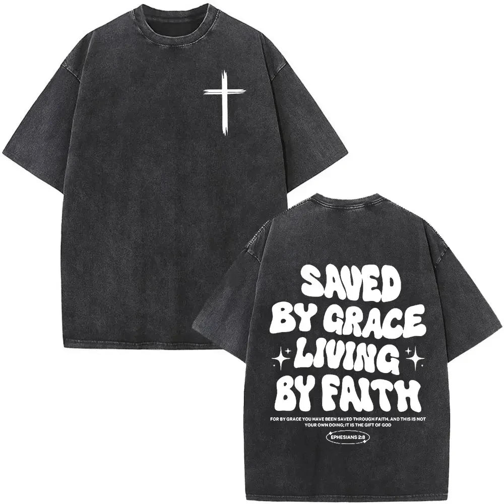 Jesus Faith Overcomes Fear Bible Christian Scripture Tee