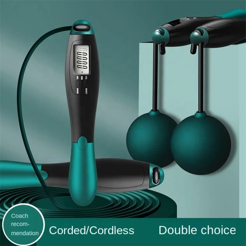 Simaland Cordless Jump Rope With LCD Counter For Fitness