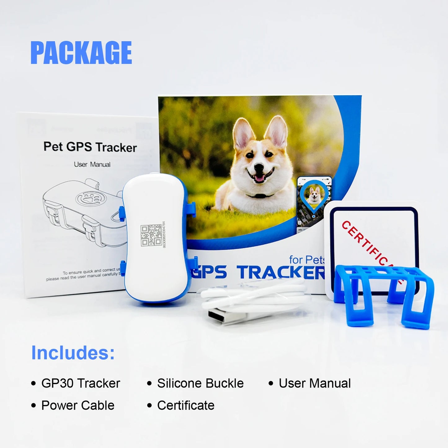Wanwaytech 4G Pet GPS Tracker Waterproof With Live Tracking