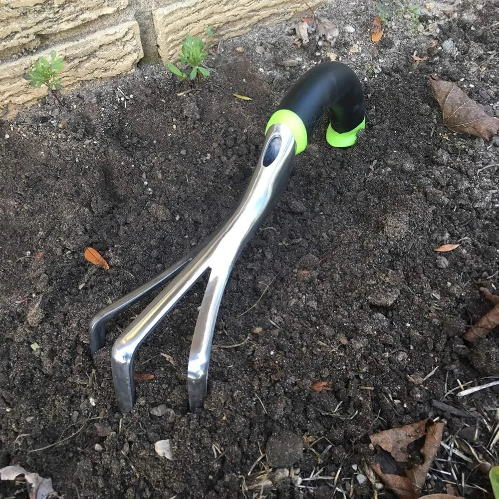 XMSJ Ergonomic Aluminum Hand Cultivator Garden Tool