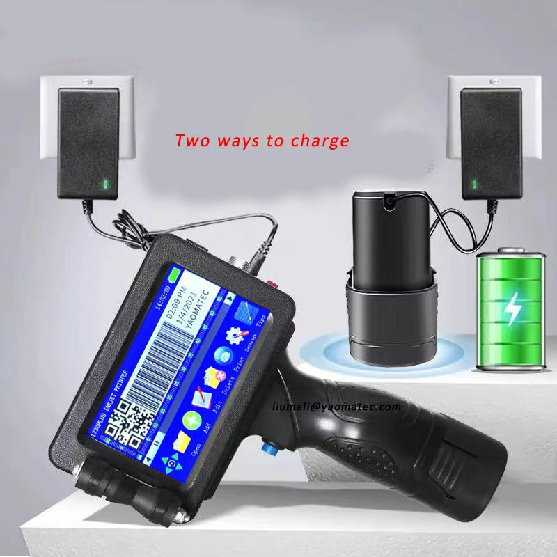 Yaomatec 1760H Handheld QR Code Printer TIJ Inkjet System