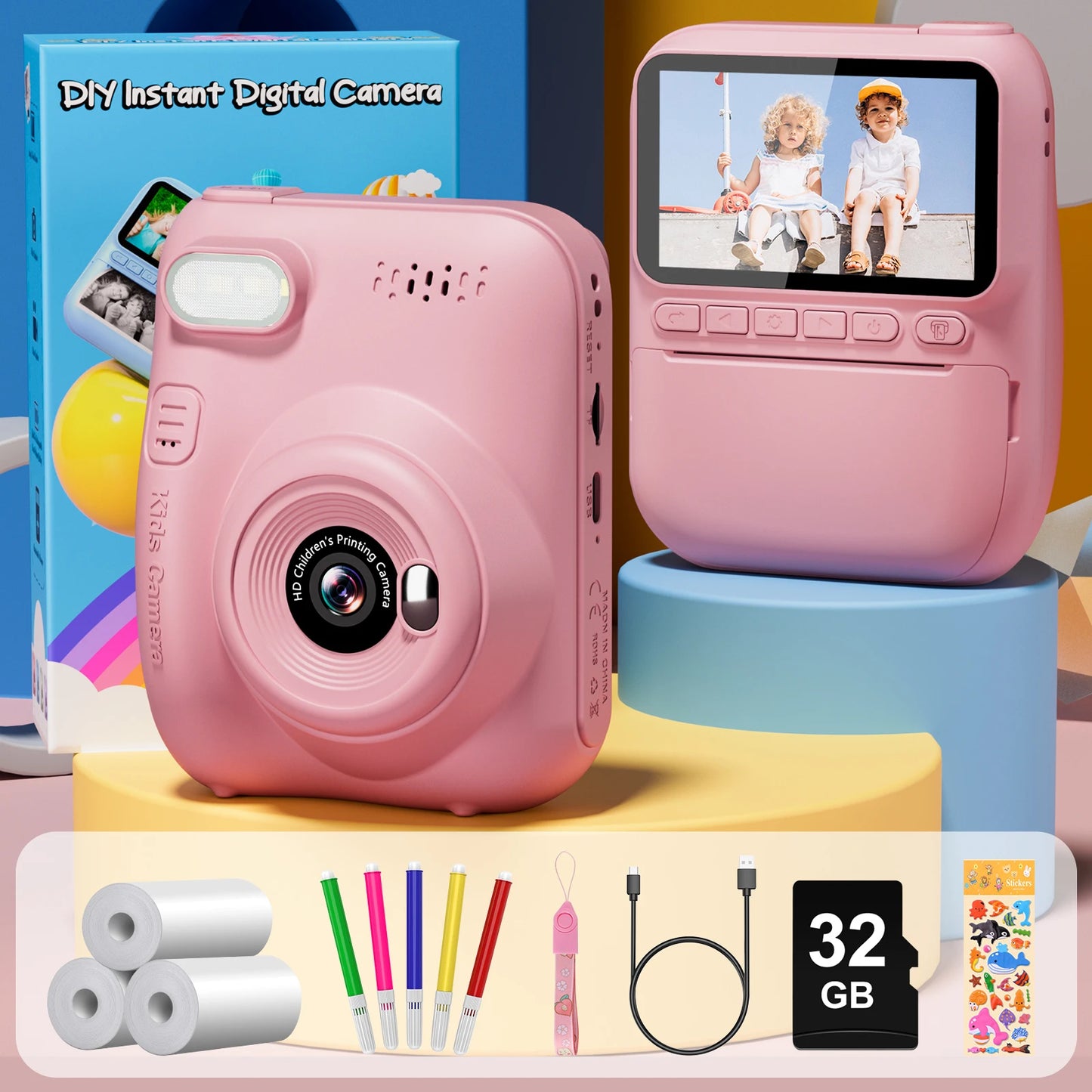 Nu Styles 4Ever Gofunly Kids Instant Print Camera 1080P