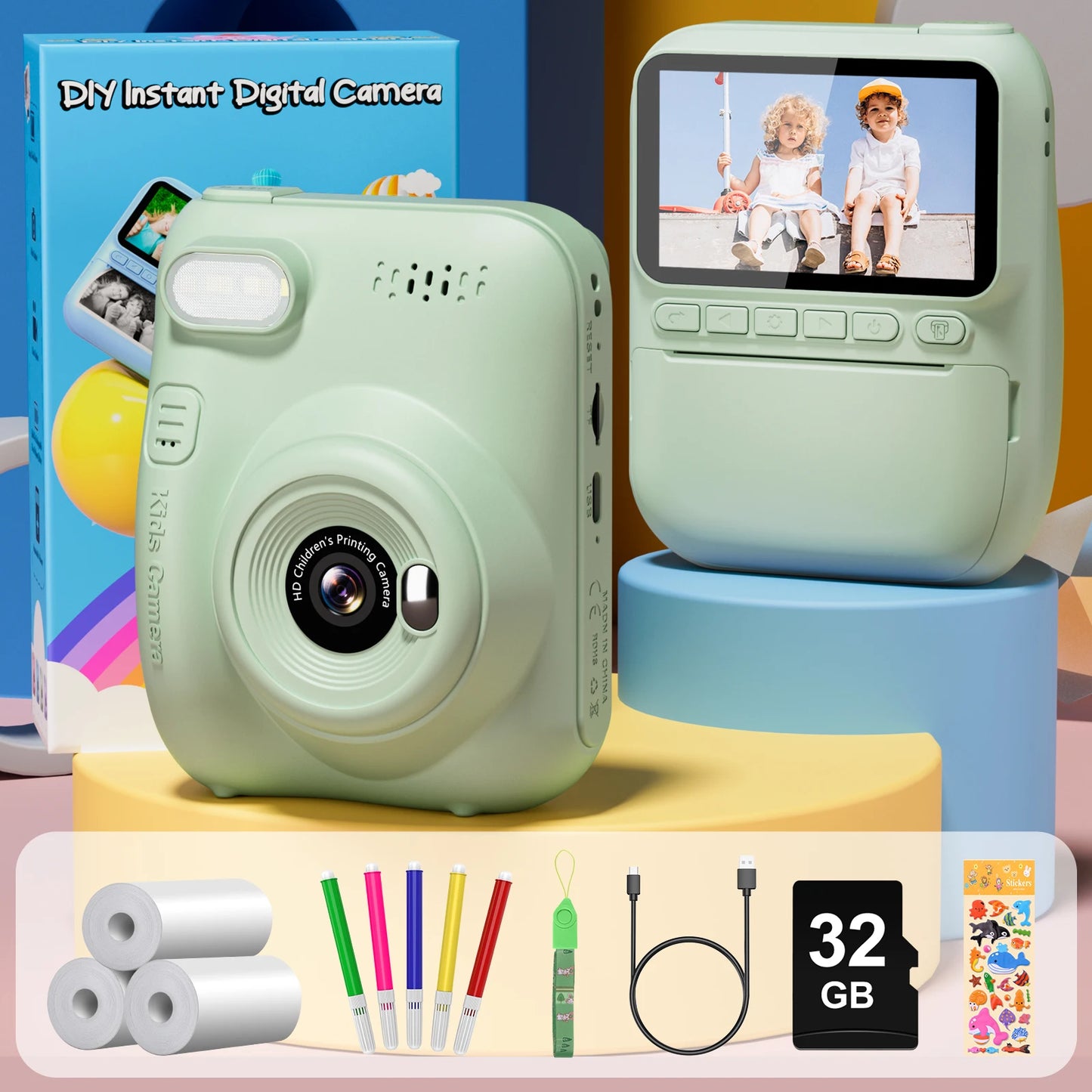 Nu Styles 4Ever Gofunly Kids Instant Print Camera 1080P