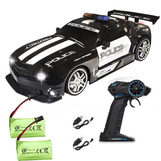 CONUSEA Police RC Car 2.4GHz Lights Durable Chase Vehicle