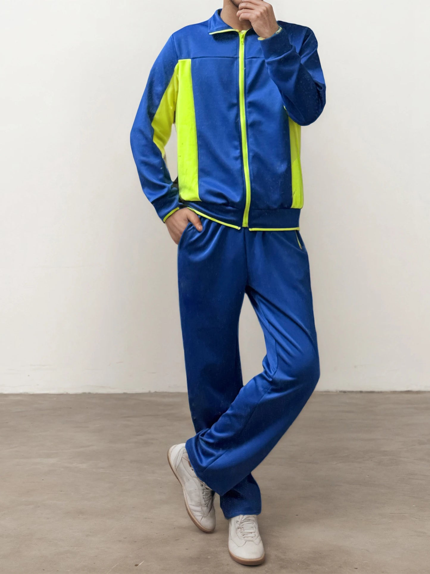 CN Guangdong Men Tracksuit Set 2 Piece Pants Sweatshirt