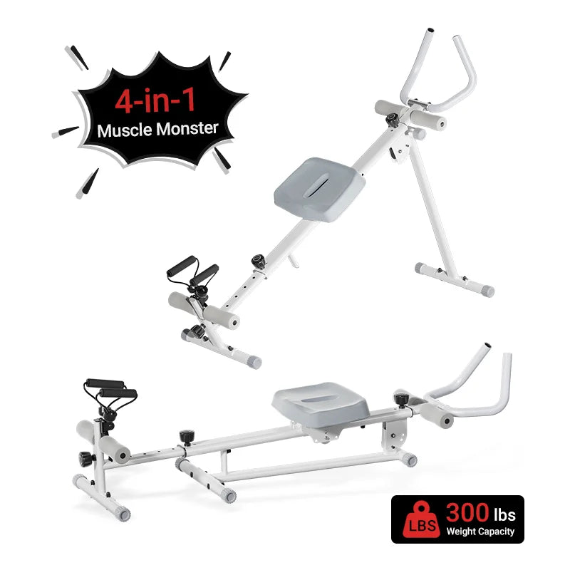 Cursor Fitness 4 In 1 Ab Trainer And Rowing Machine