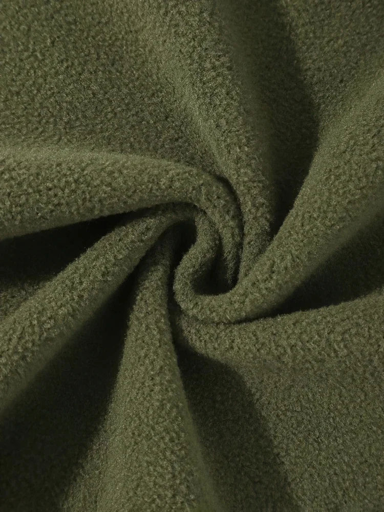 Nevettle Vintage Winter Fleece Pants Men Wide Leg Joggers