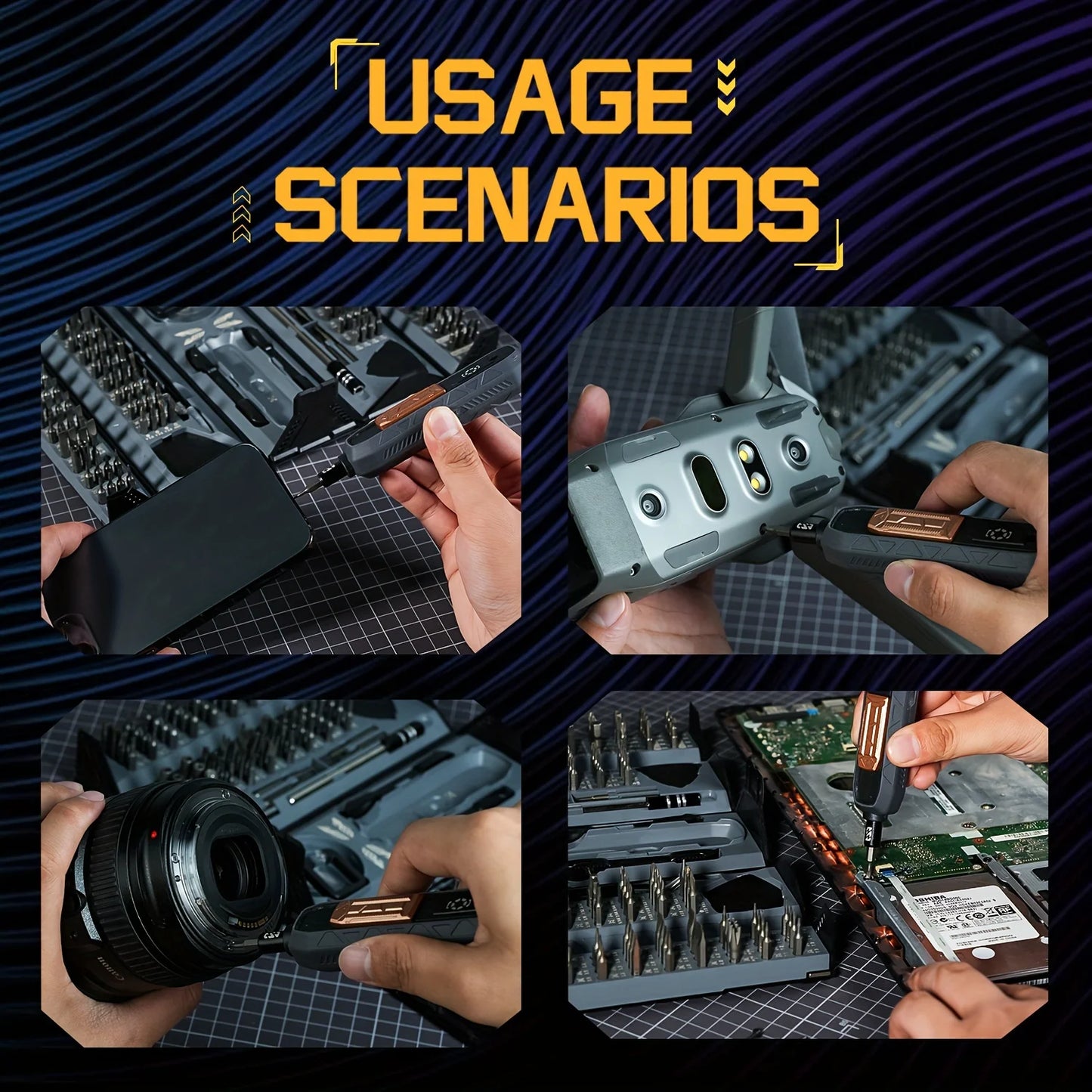 VMAN 180 In 1 Screwdriver Set Magnetic Bits Mobile PC