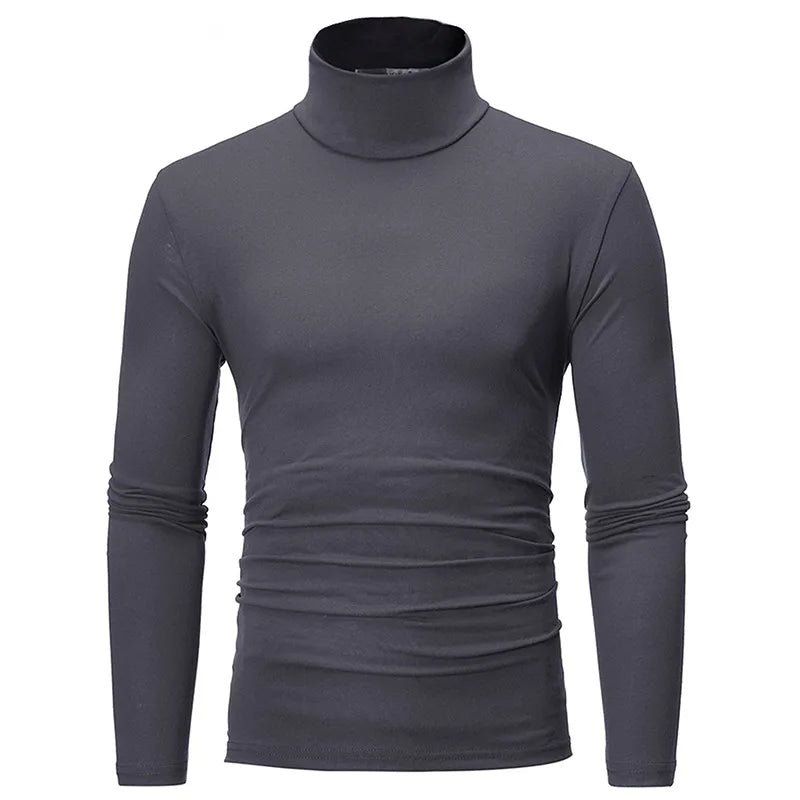 Thermal Underwear Top For Men Slim Fit Turtleneck Longsleeve