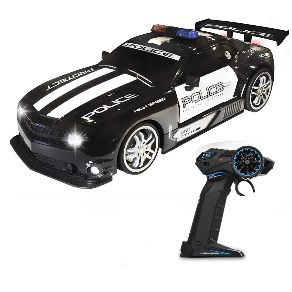 CONUSEA Police RC Car 2.4GHz Lights Durable Chase Vehicle