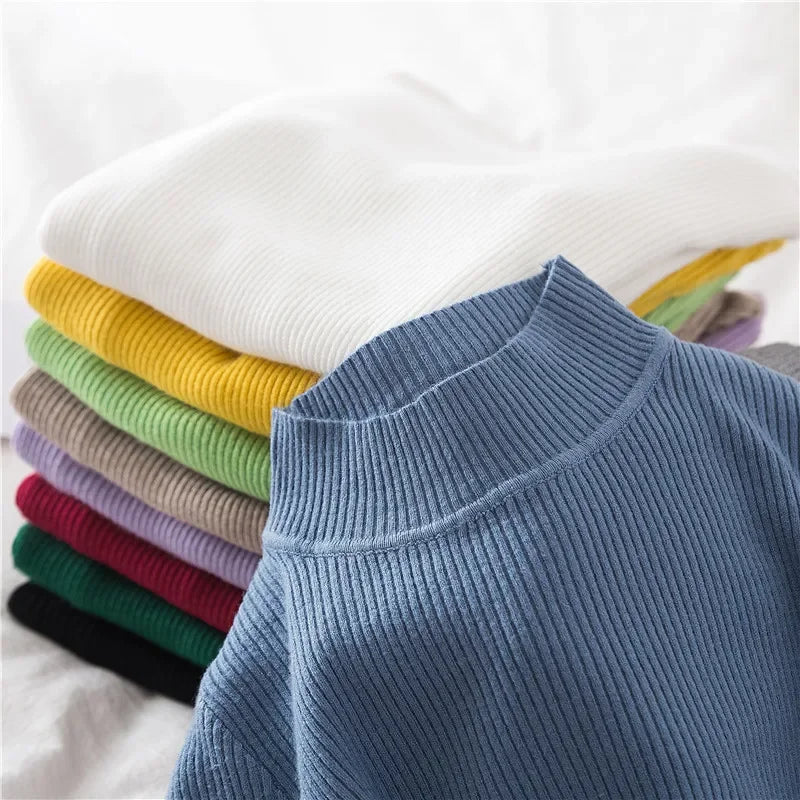 Heliar Women Cashmere Turtleneck Knit Sweater Soft Pullover