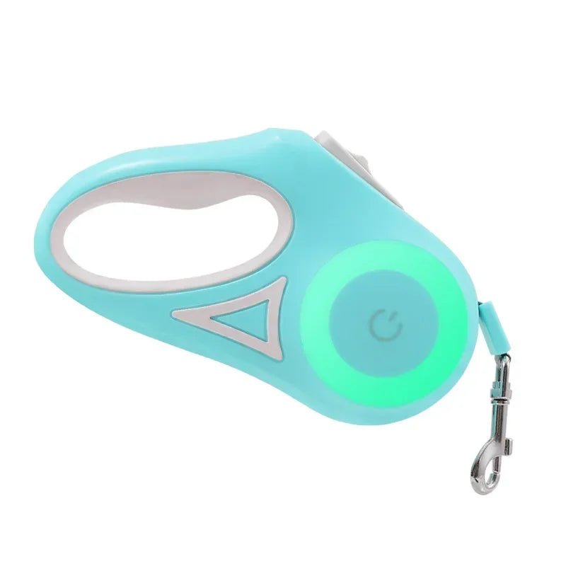 ZhejiangDog LED Luminous Retractable Dog Leash for Outdoor