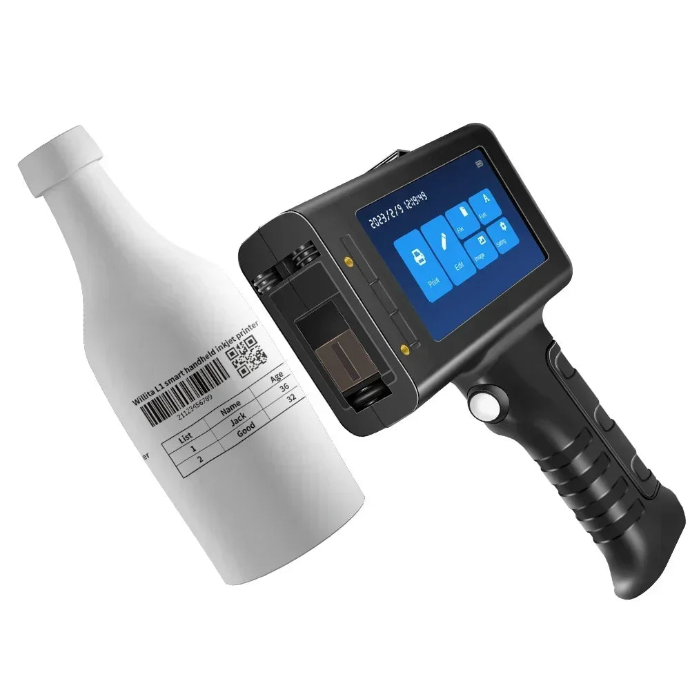 WILLITA Portable Inkjet Printer for Batch Numbers Barcodes