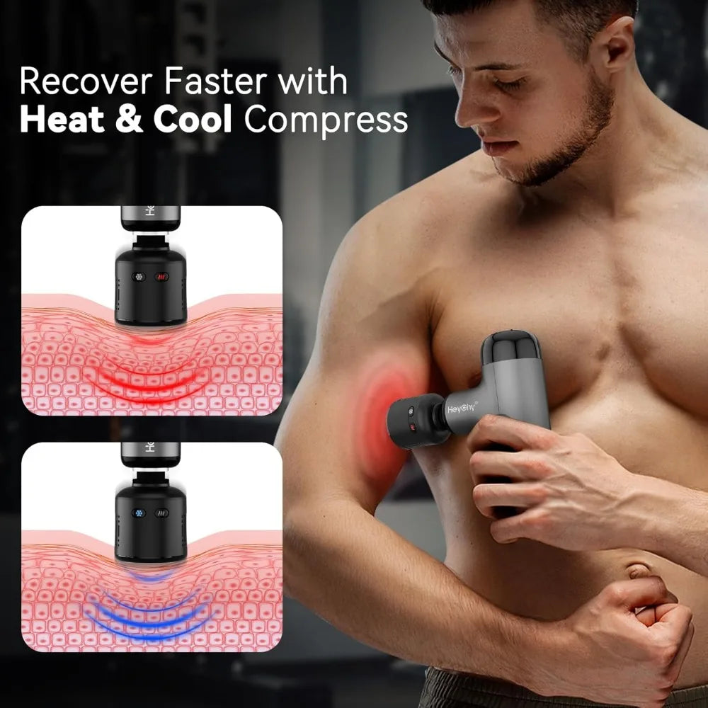 Mini Massage Gun with Heat, Cold and Deep Tissue Relief