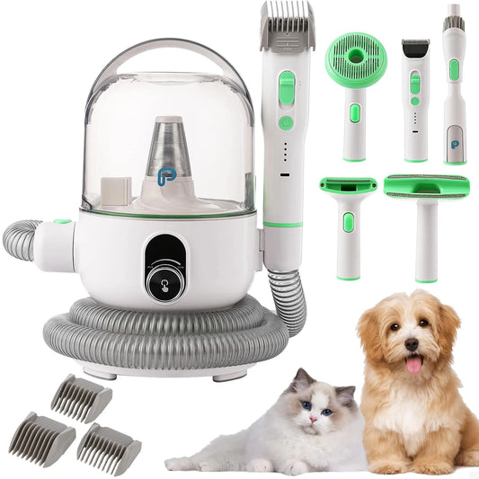 DishyKooker Pet Grooming Kit With Quiet Vacuum And 5 Tools