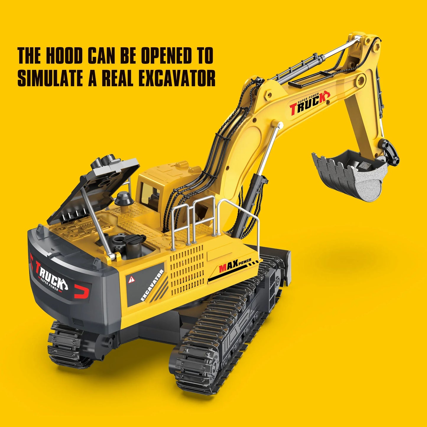 CONUSEA Alloy Excavator RC Car Dumper Remote Control