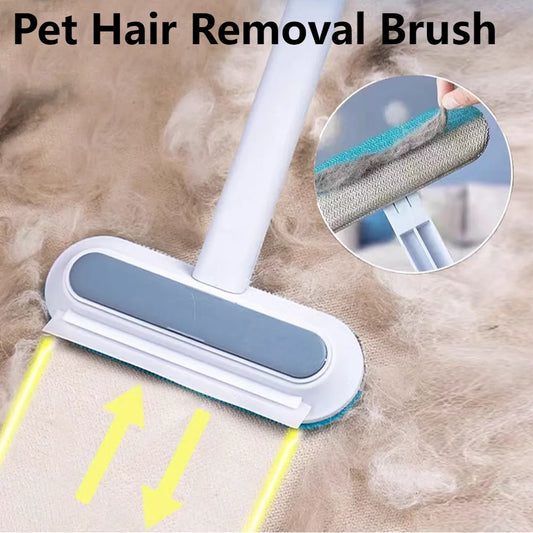 APWIKOGER Pet Hair Remover Brush Long Handle 3 In 1
