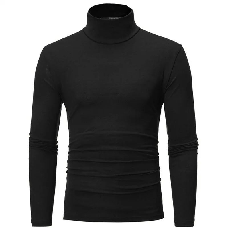 Thermal Underwear Top For Men Slim Fit Turtleneck Longsleeve