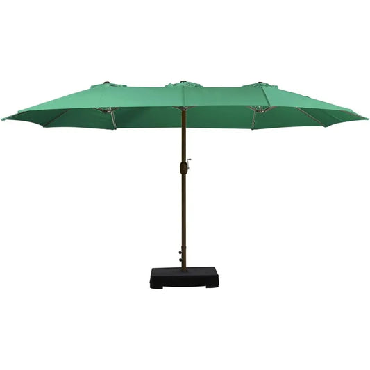 General Use Double Sided Patio Umbrella With Base Crank